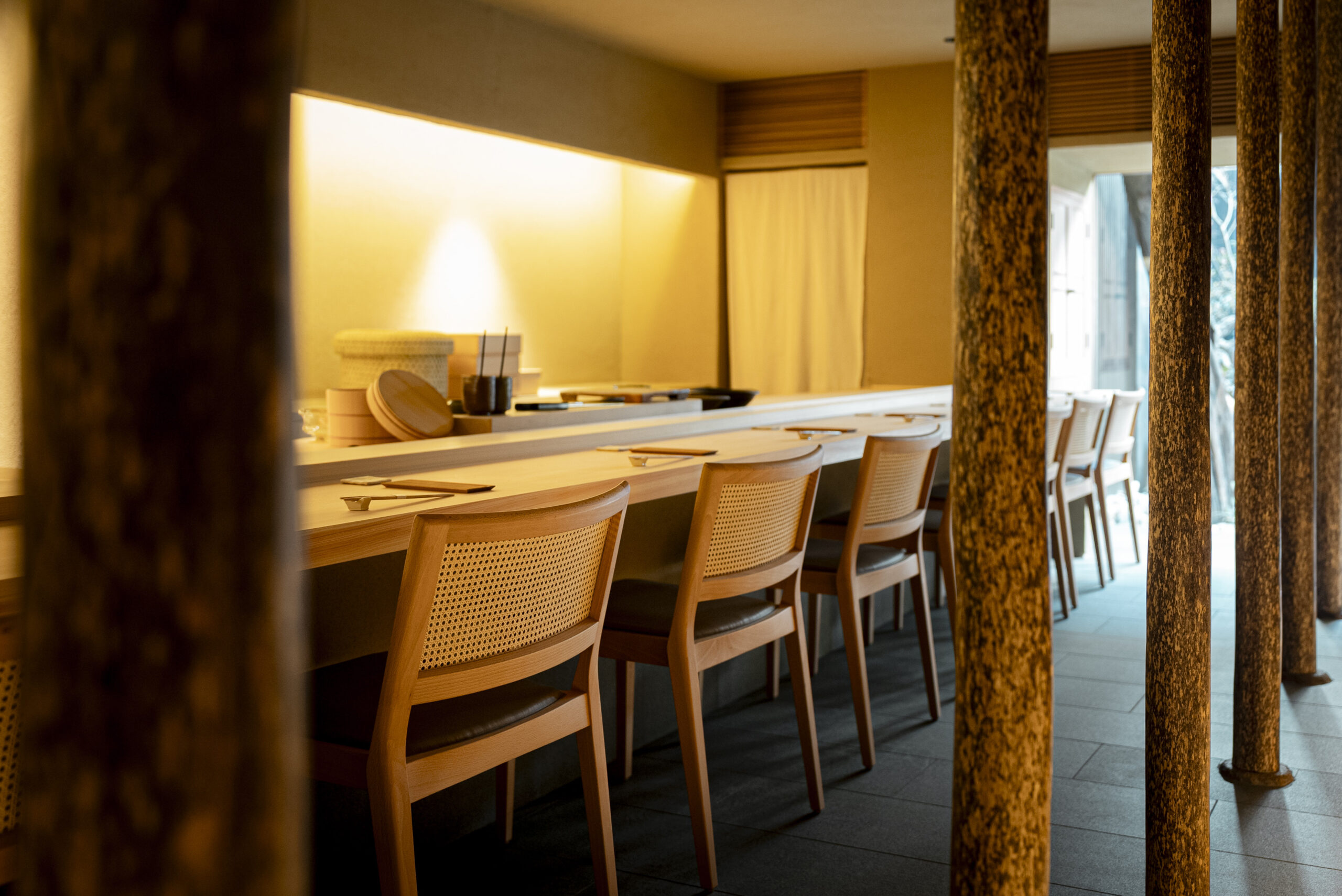 Sushi Imagine Interior at Kyoto's downtown Shijo-Kawaramachi area