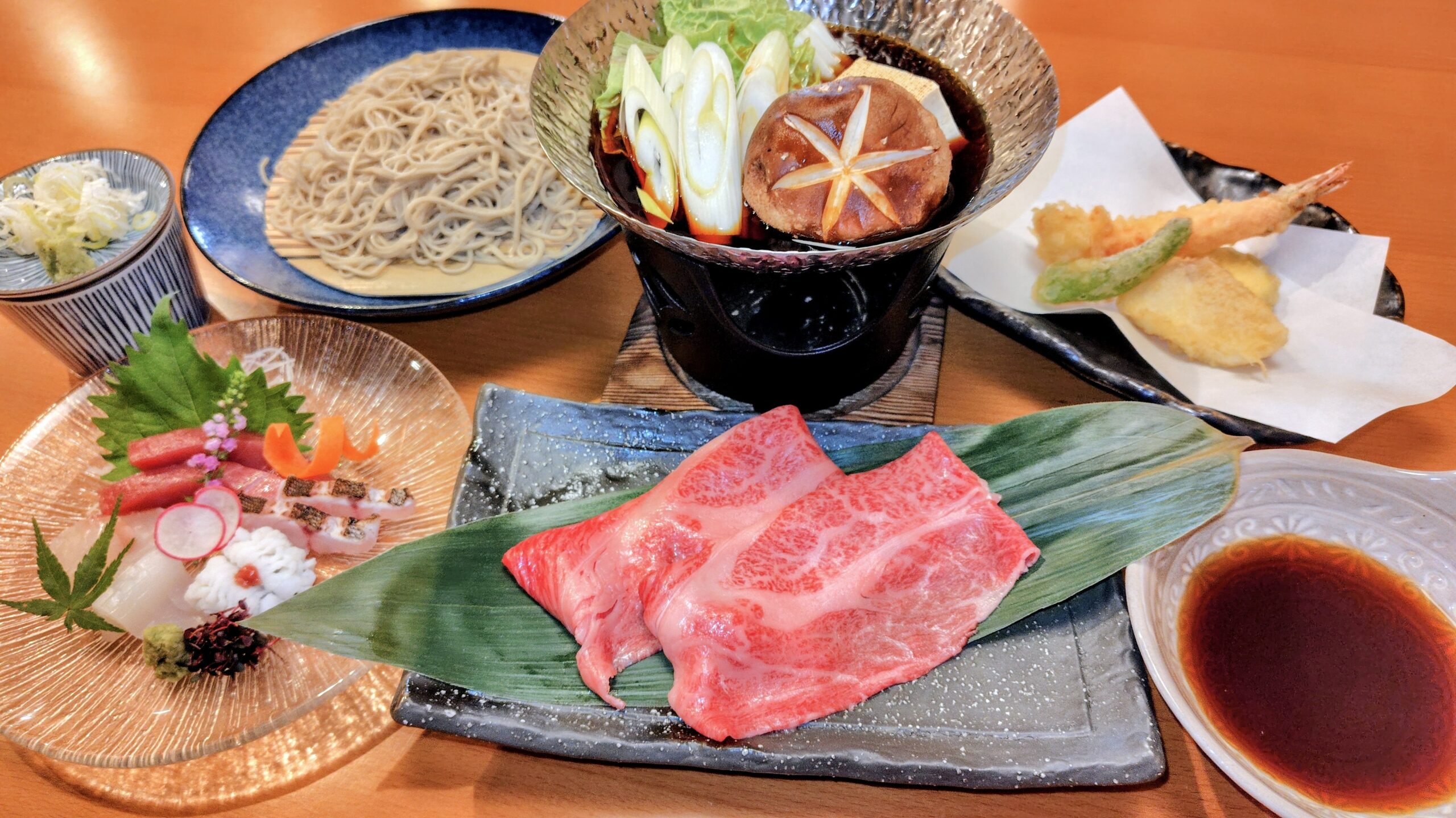 6-Course Wagyu Sukiyaki and Tempura Kaiseki