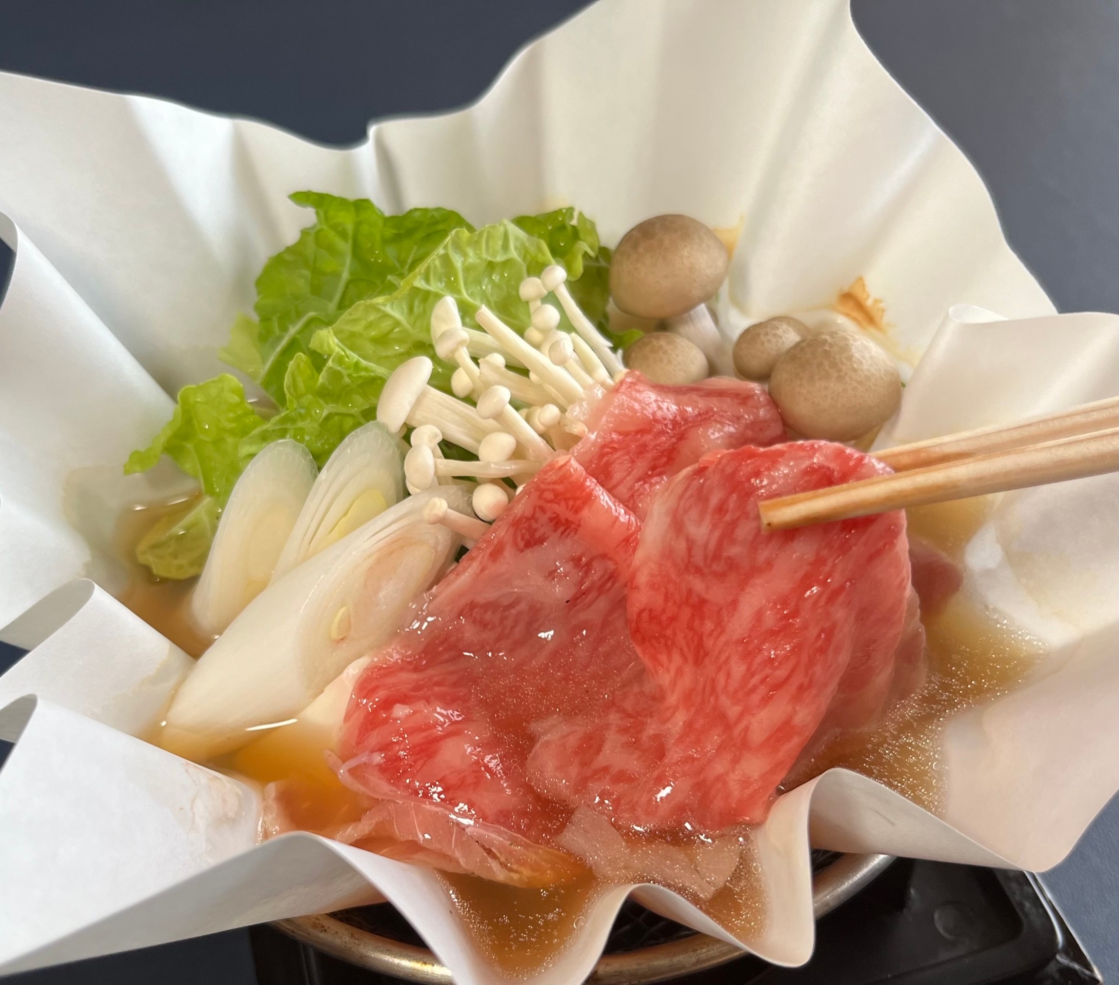 7-Course Kaiseki with Hida Beef Sukiyaki-Style Simmered Beef & Wild Kuruma Prawn Tempura