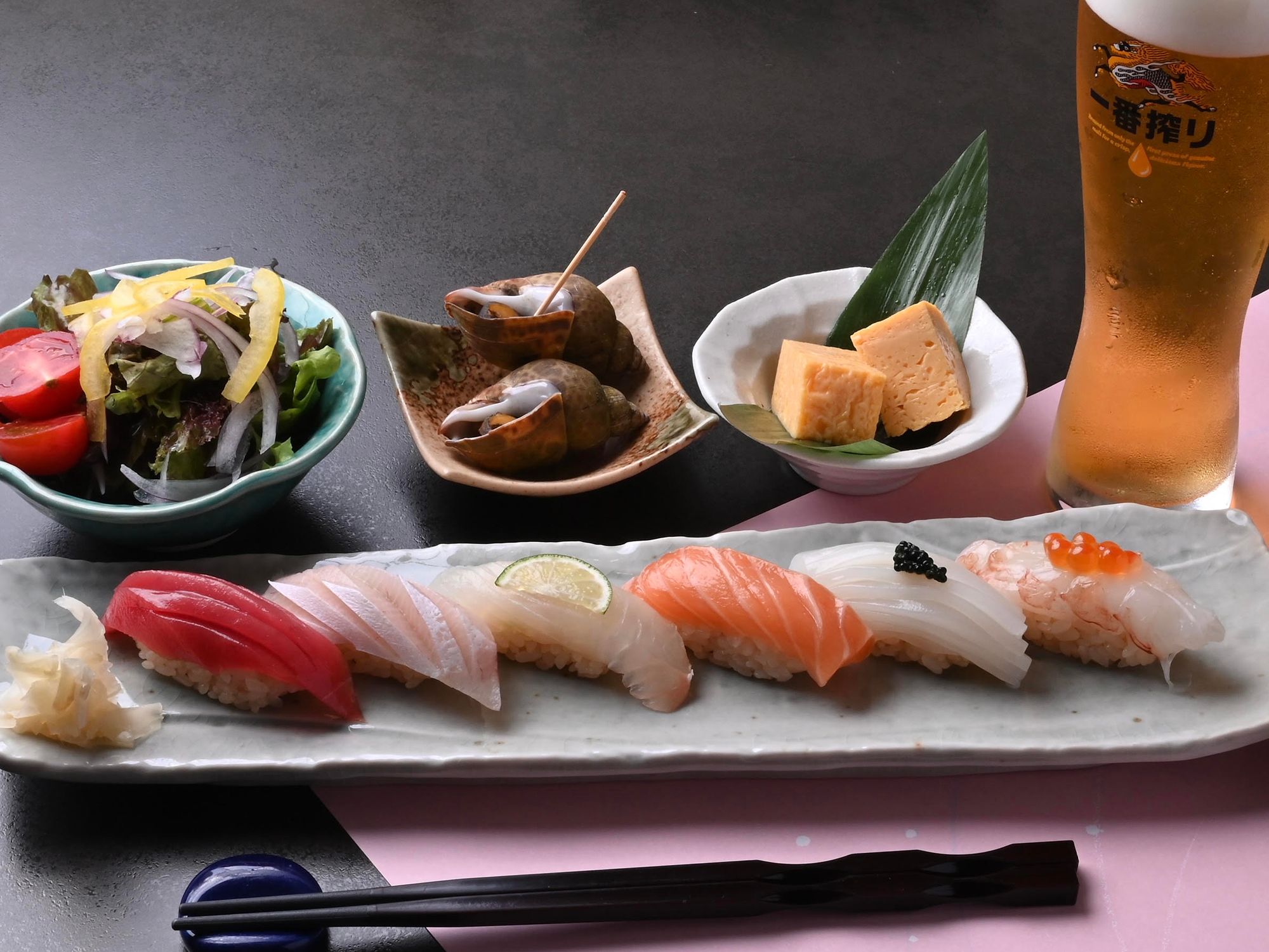Takayama Kaiseki Course with Seasonal Sashimi, Tempura & Nigiri Sushi