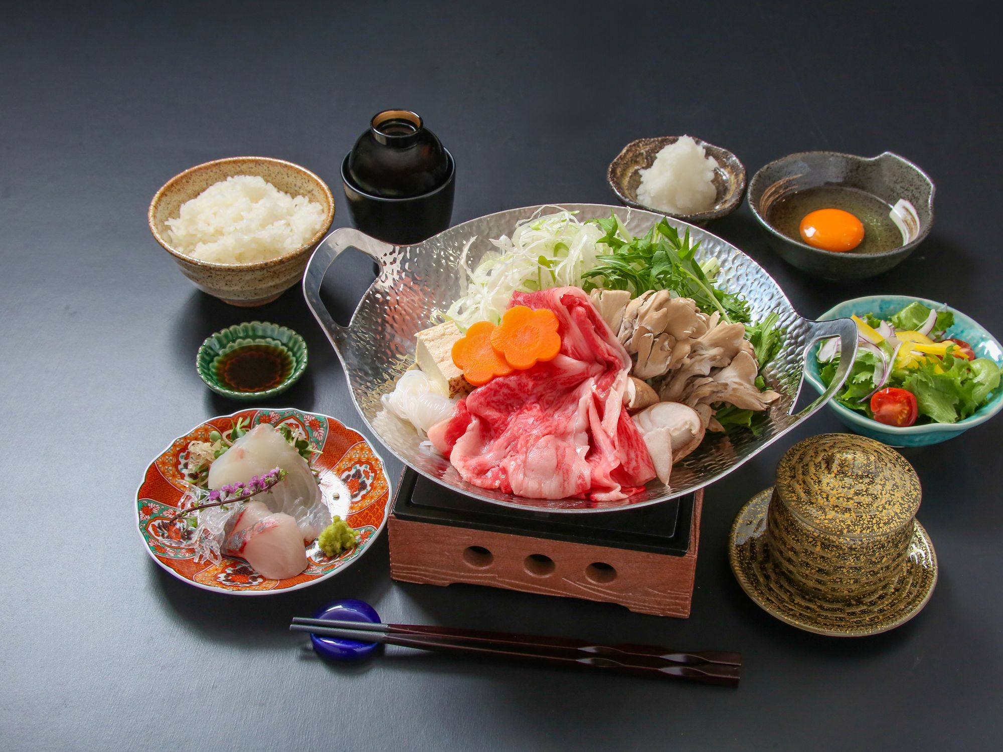 Takayama Kaiseki with A5 Hida Beef Sukiyaki, Unagi & Premium Sushi